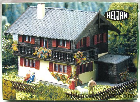 Heljan HO Two-Story House - HO Scale Building, 1787 plastic model kit